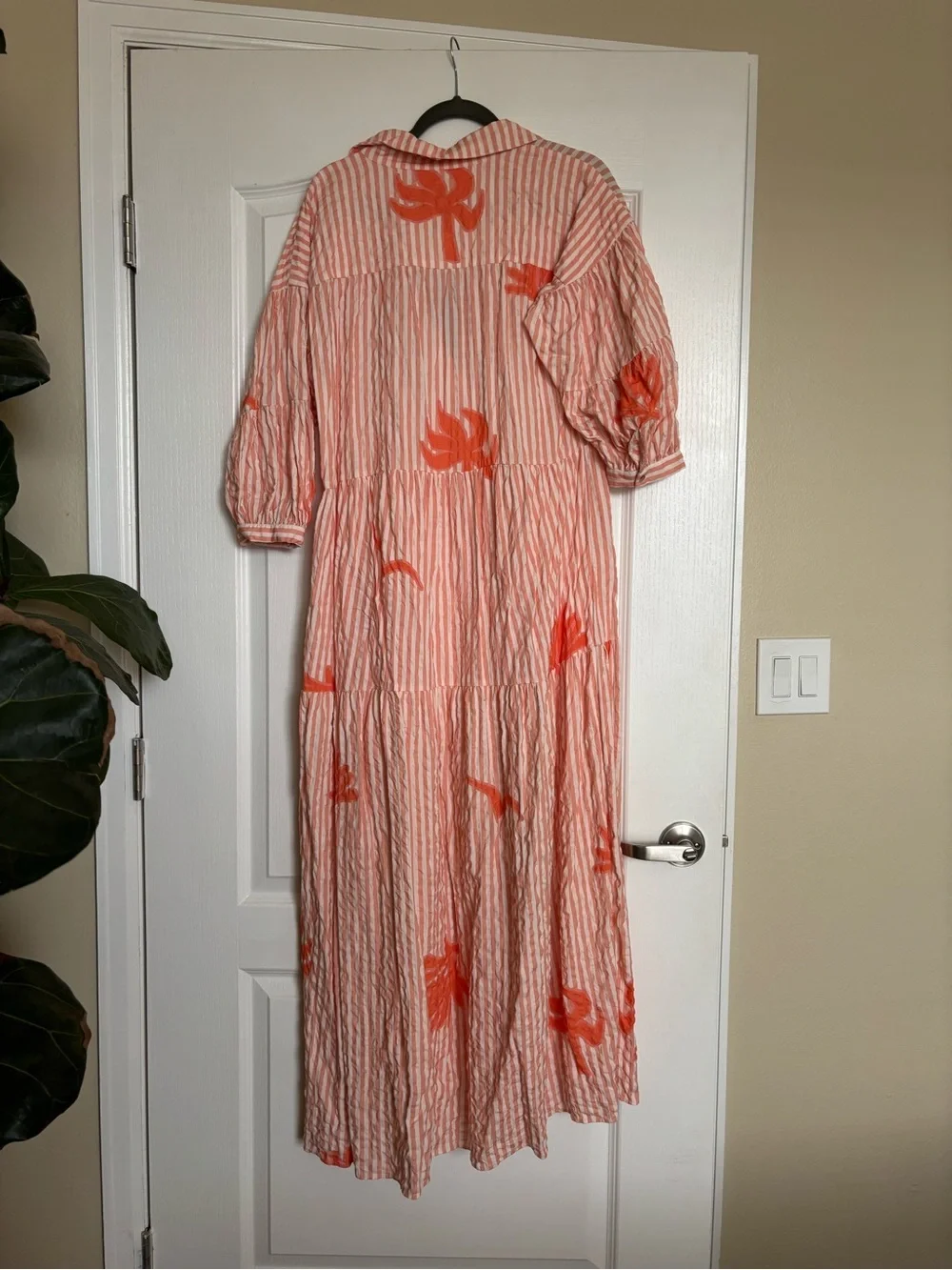Anthropologie Celandine Carolita Printed Tiered Shirt Dress - Picture 5 of 5